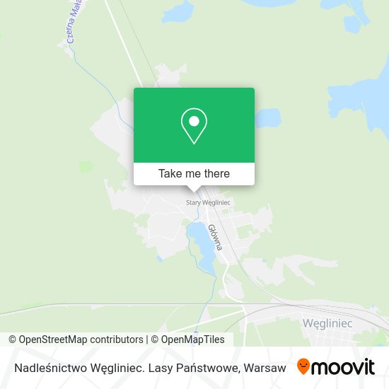 Nadleśnictwo Węgliniec. Lasy Państwowe map