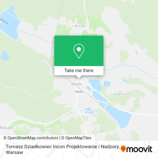 Карта Tomasz Dziadkowiec Incon Projektowanie i Nadzory