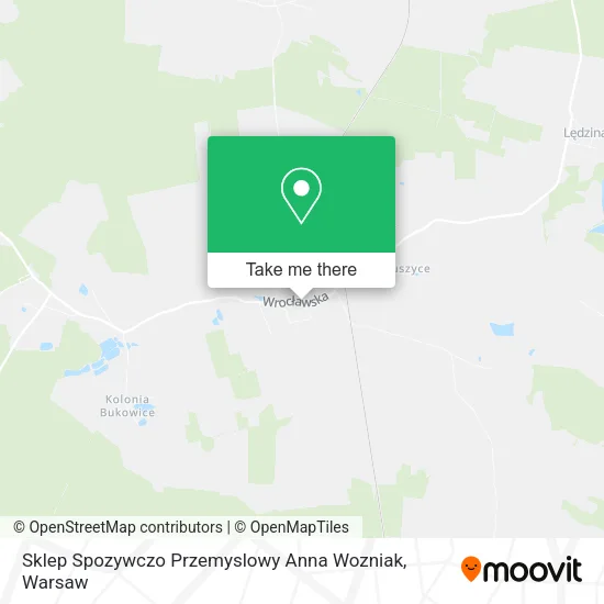 Карта Sklep Spozywczo Przemyslowy Anna Wozniak