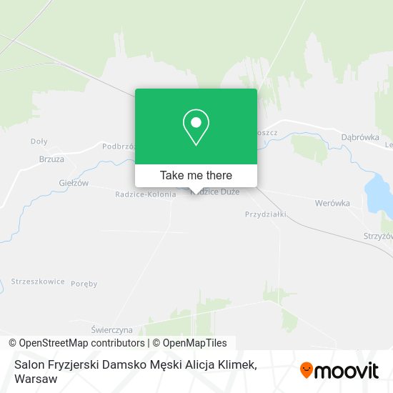 Salon Fryzjerski Damsko Męski Alicja Klimek map