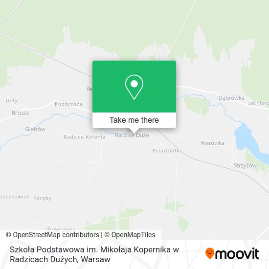 Szkoła Podstawowa im. Mikołaja Kopernika w Radzicach Dużych map