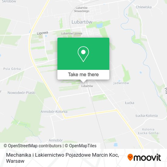 Mechanika i Lakiernictwo Pojazdowe Marcin Koc map