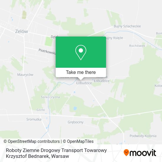 Карта Roboty Ziemne Drogowy Transport Towarowy Krzysztof Bednarek