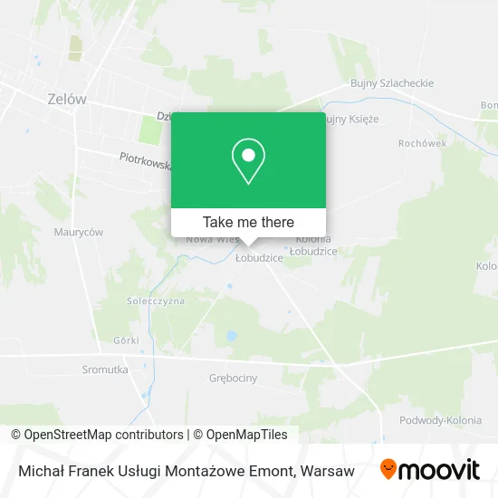 Карта Michał Franek Usługi Montażowe Emont