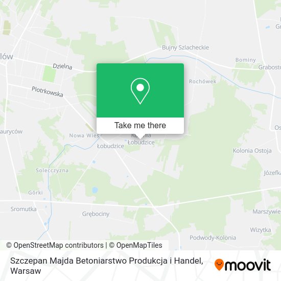 Szczepan Majda Betoniarstwo Produkcja i Handel map