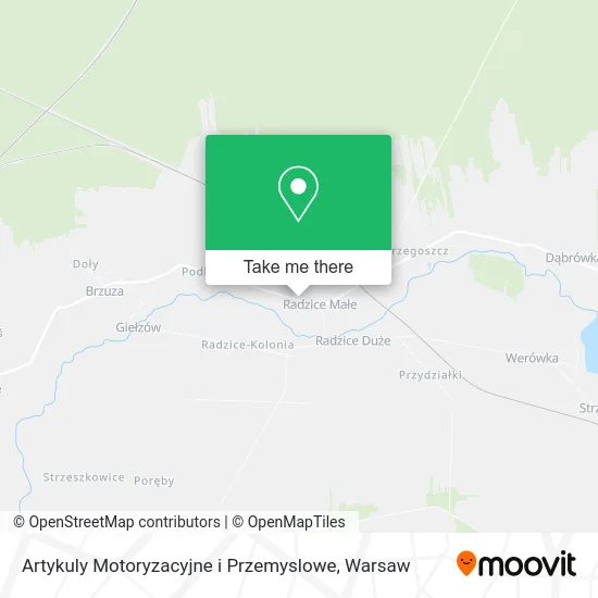 Карта Artykuly Motoryzacyjne i Przemyslowe