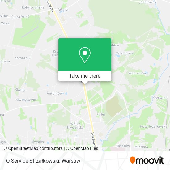 Q Service Strzałkowski map