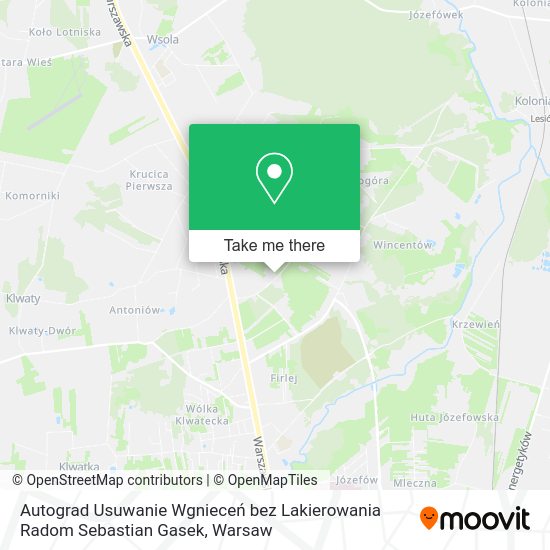 Autograd Usuwanie Wgnieceń bez Lakierowania Radom Sebastian Gasek map