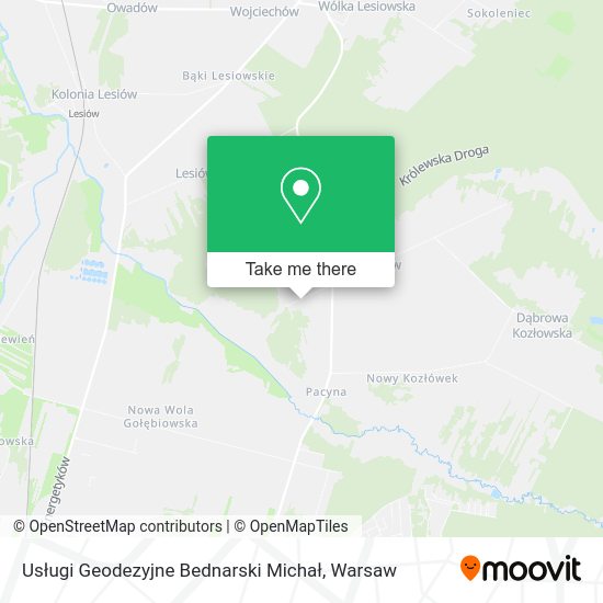 Usługi Geodezyjne Bednarski Michał map