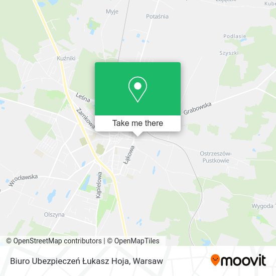 Biuro Ubezpieczeń Łukasz Hoja map