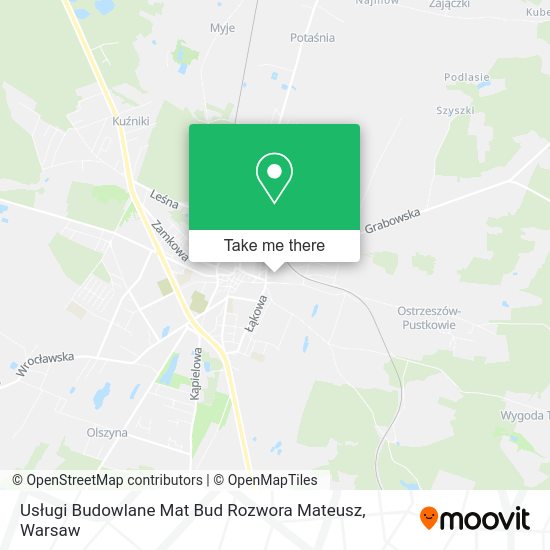 Usługi Budowlane Mat Bud Rozwora Mateusz map