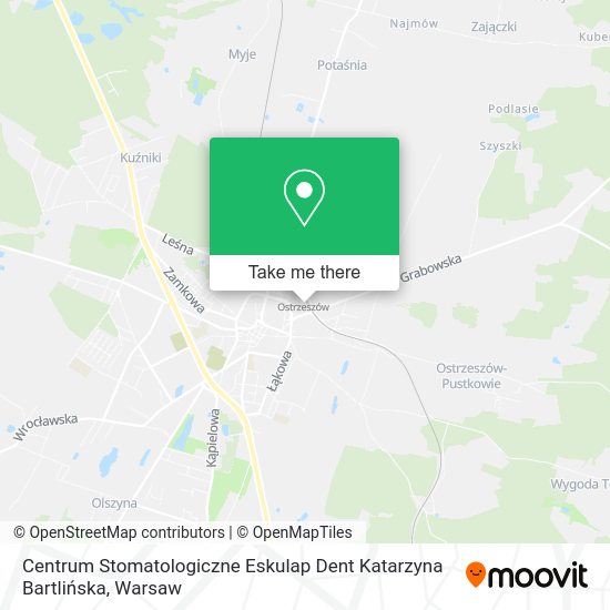 Centrum Stomatologiczne Eskulap Dent Katarzyna Bartlińska map