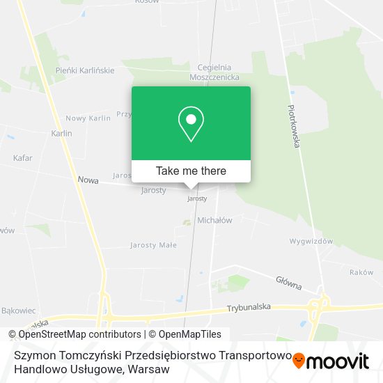 Szymon Tomczyński Przedsiębiorstwo Transportowo Handlowo Usługowe map