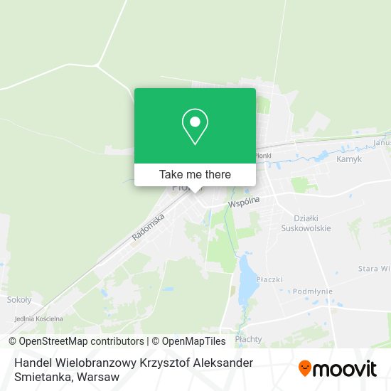 Handel Wielobranzowy Krzysztof Aleksander Smietanka map