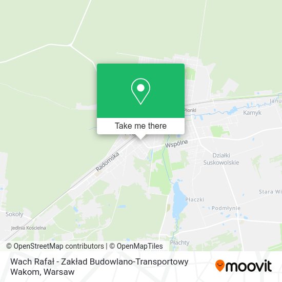 Wach Rafał - Zakład Budowlano-Transportowy Wakom map