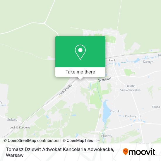 Tomasz Dziewit Adwokat Kancelaria Adwokacka map