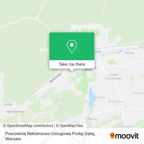 Pracownia Reklamowo Uslugowa Podaj Dalej map