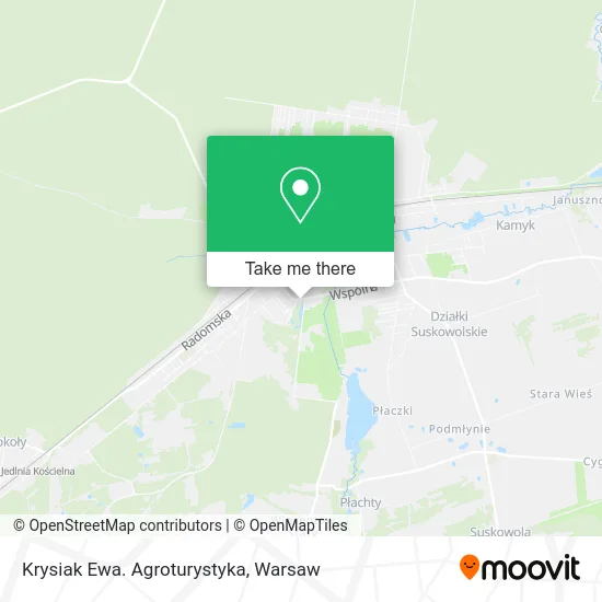 Krysiak Ewa. Agroturystyka map