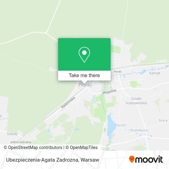 Ubezpieczenia-Agata Zadrozna map