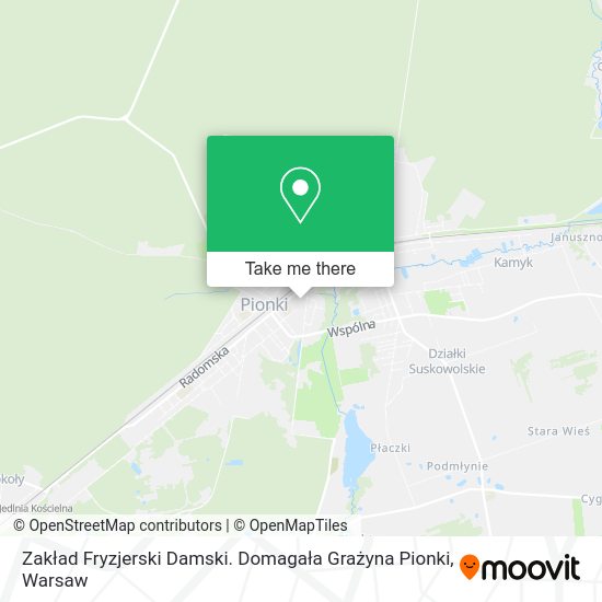 Zakład Fryzjerski Damski. Domagała Grażyna Pionki map