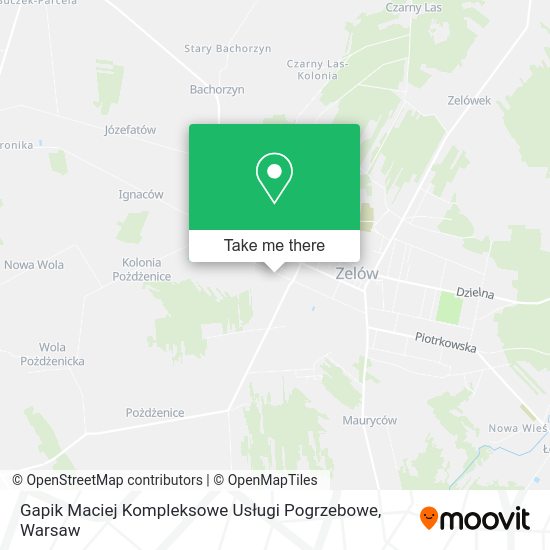 Gapik Maciej Kompleksowe Usługi Pogrzebowe map