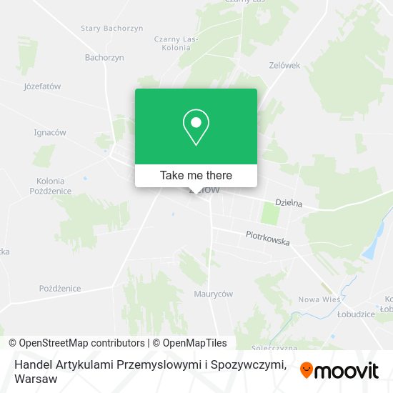 Handel Artykulami Przemyslowymi i Spozywczymi map