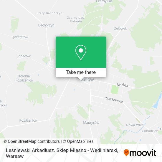 Leśniewski Arkadiusz. Sklep Mięsno - Wędliniarski map