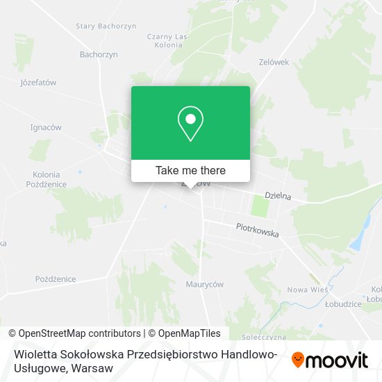 Wioletta Sokołowska Przedsiębiorstwo Handlowo-Usługowe map