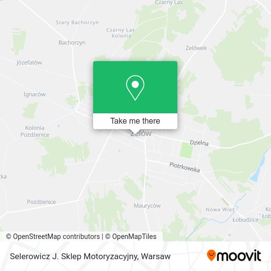 Selerowicz J. Sklep Motoryzacyjny map