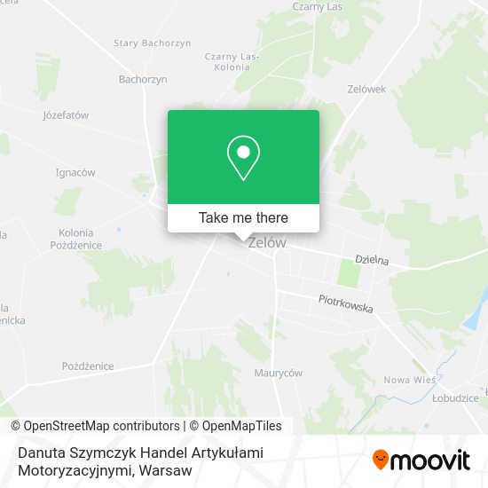 Danuta Szymczyk Handel Artykułami Motoryzacyjnymi map