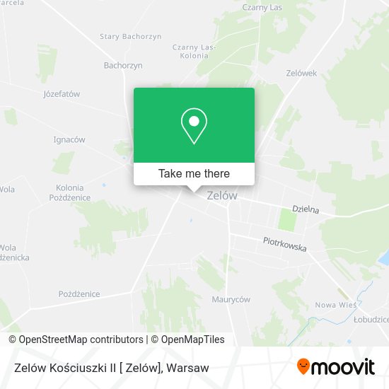 Zelów Kościuszki II [ Zelów] map