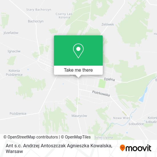 Ant s.c. Andrzej Antoszczak Agnieszka Kowalska map