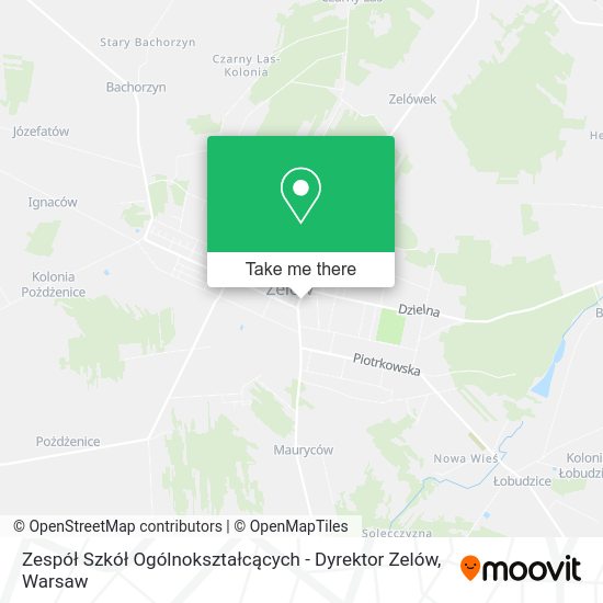 Zespół Szkół Ogólnokształcących - Dyrektor Zelów map