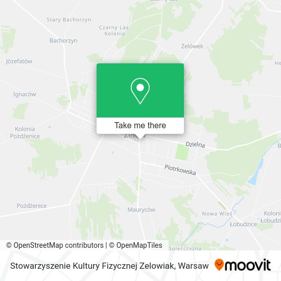 Stowarzyszenie Kultury Fizycznej Zelowiak map