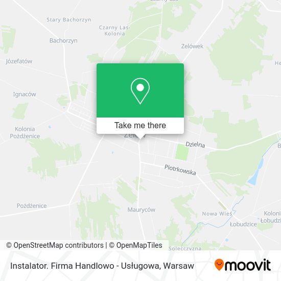 Instalator. Firma Handlowo - Usługowa map