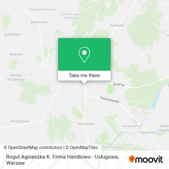 Rogut Agnieszka K. Firma Handlowo - Usługowa map