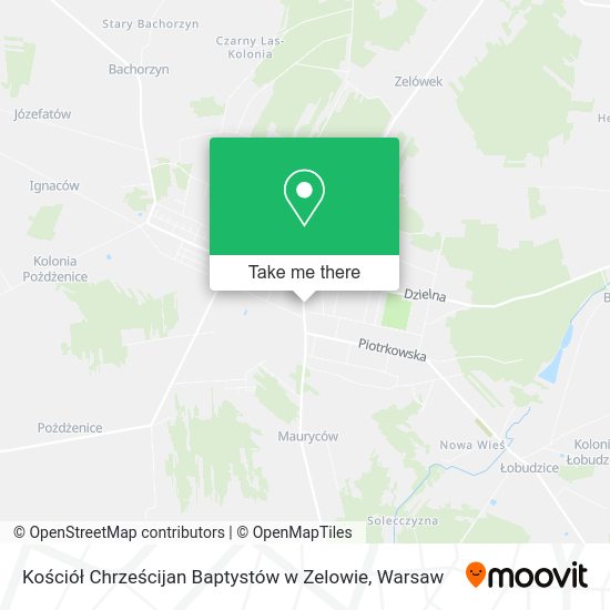 Kościół Chrześcijan Baptystów w Zelowie map