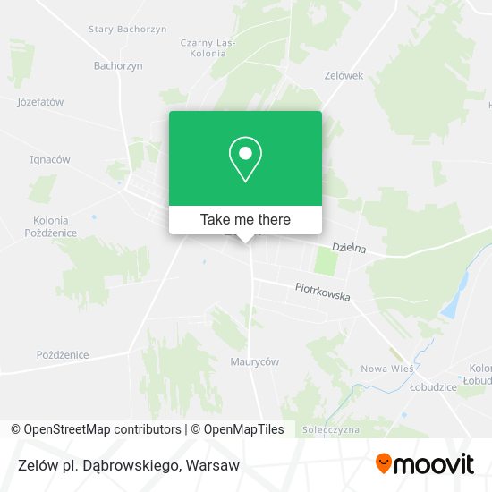 Zelów pl. Dąbrowskiego map