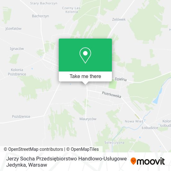 Jerzy Socha Przedsiębiorstwo Handlowo-Usługowe Jedynka map