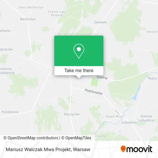 Карта Mariusz Walczak Mws Projekt