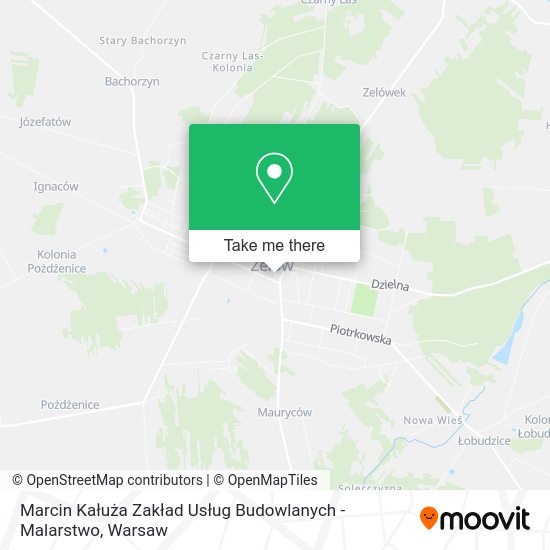 Marcin Kałuża Zakład Usług Budowlanych - Malarstwo map