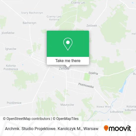 Карта Archmk. Studio Projektowe. Karolczyk M.