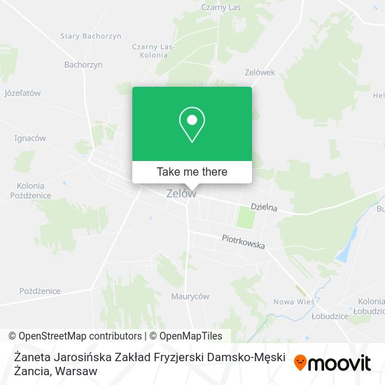 Żaneta Jarosińska Zakład Fryzjerski Damsko-Męski Żancia map