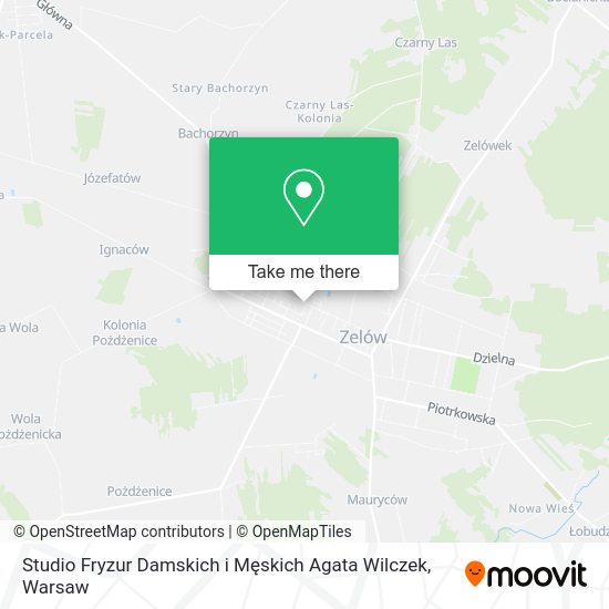 Studio Fryzur Damskich i Męskich Agata Wilczek map