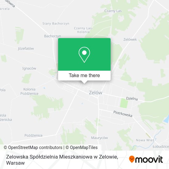 Карта Zelowska Spółdzielnia Mieszkaniowa w Zelowie