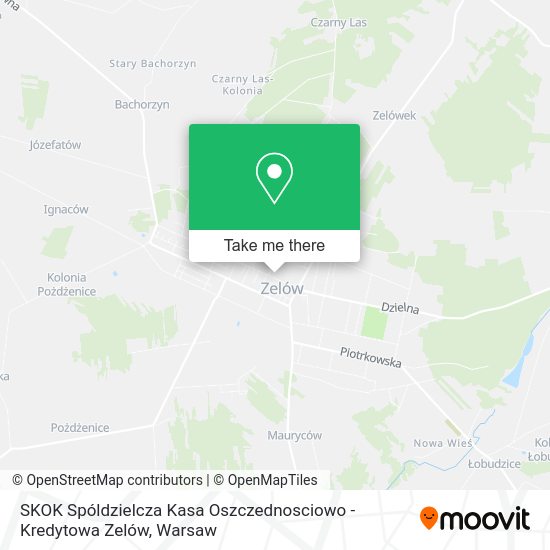 SKOK Spóldzielcza Kasa Oszczednosciowo - Kredytowa Zelów map