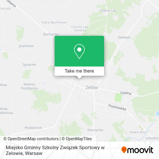 Miejsko Gminny Szkolny Związek Sportowy w Zelowie map