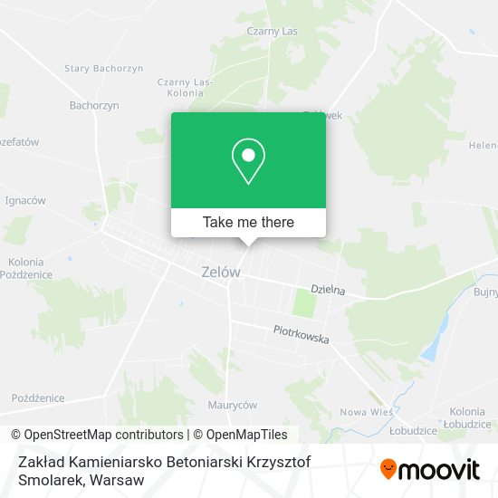 Zakład Kamieniarsko Betoniarski Krzysztof Smolarek map