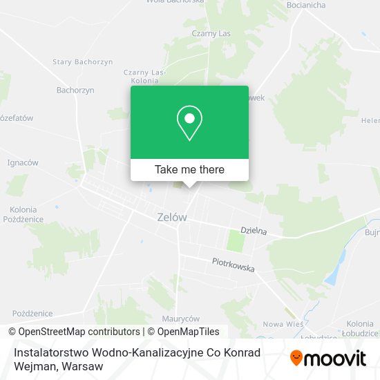 Карта Instalatorstwo Wodno-Kanalizacyjne Co Konrad Wejman