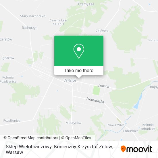 Sklep Wielobranżowy. Konieczny Krzysztof Zelów map